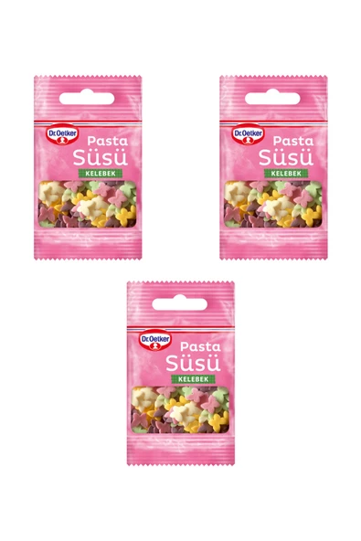 Dr. Oetker Pasta Süsü Kelebek 3'lü Set ürün görseli 1