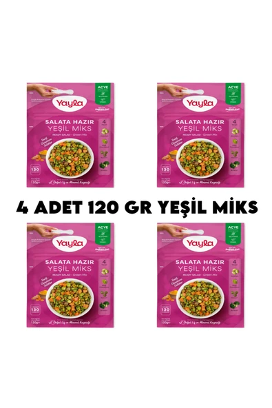 Yayla 4 Adet Yeşil Miks Hazır Salata ürün görseli 1
