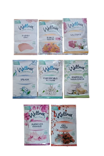 Wellnax Dolap ve Çekmece Kokusu Karma Paket 8 Çeşit ürün görseli 1