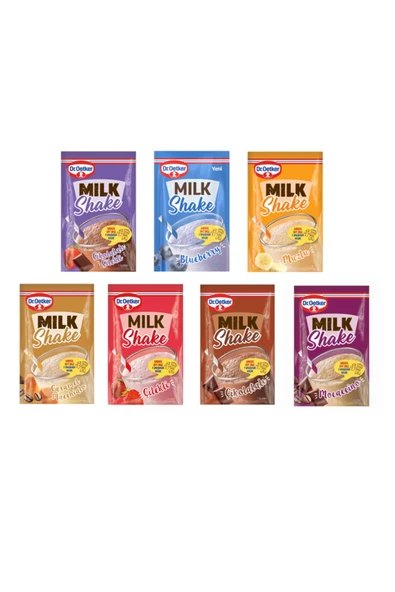 Dr. Oetker Milkshake 7 Adet Çeşit Sepeti Tüm Çeşitler ürün görseli 1