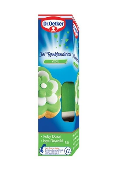 Dr. Oetker Yeşil Jel Renklendirici 10 gr ürün görseli 1