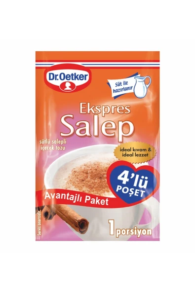 Dr. Oetker Ekspres Salep 4'lü ürün görseli 1