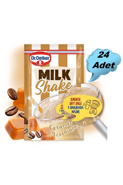 Dr. Oetker Dr.Oetker Milkshake Karamelli 18 grx 24 Adet ürün görseli 1