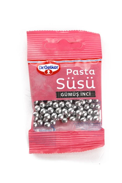 Dr. Oetker Pasta Süsü Gümüş Inciler 10 gr ürün görseli 1