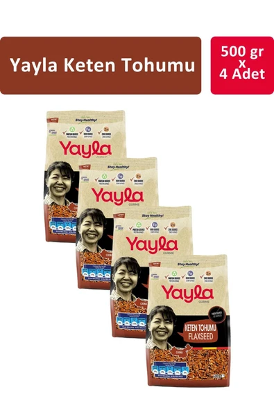 Yayla Gurme Keten Tohumu 500 Gr x 4 Adet ürün görseli 1