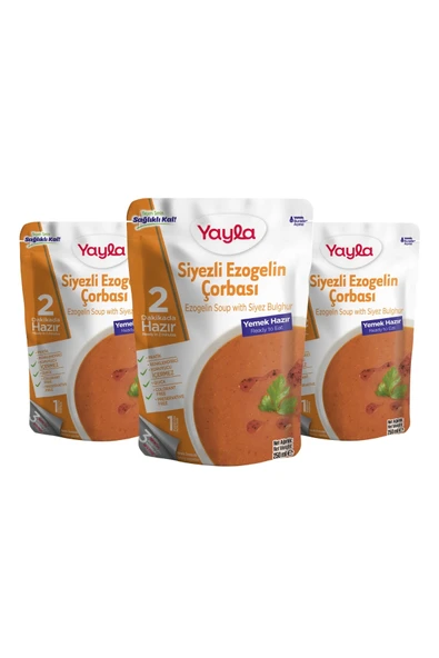 Yayla Yemek Hazır Siyezli Ezogelin Çorbası 250 gr X3 ürün görseli 1
