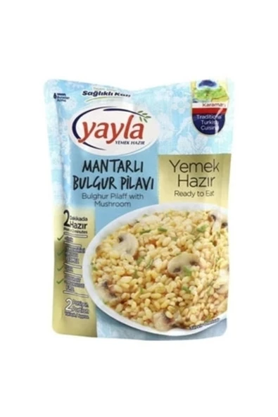 Yayla Hazır Yemek Mantarlı Bulgur Pilavı 250gr ürün görseli 1