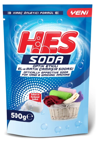 Hes Soda - El ve Matik Çamaşır Sodası ( Optik Etkili ) 500 gr - Pc Premium Center ürün görseli 1