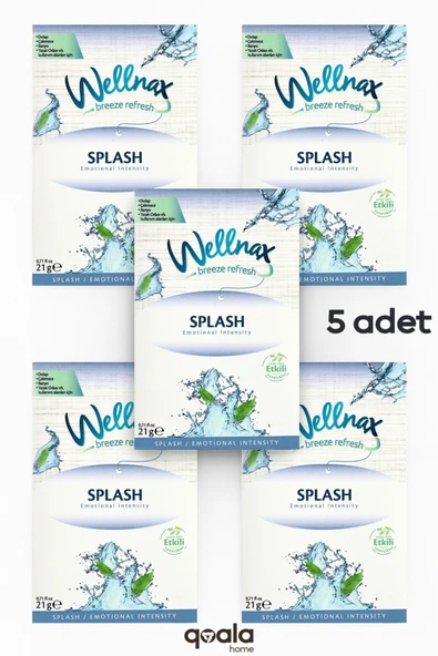 Wellnax ( 5 ADET ) Splash | Dolap Ve Çekmece Kokusu | Rutubet Önleyici Kese, Askılı Dolap Kokusu ürün görseli 1