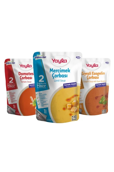 Yayla Yemek Hazır Çorba 3'lü Karma Paket 1 ürün görseli 1