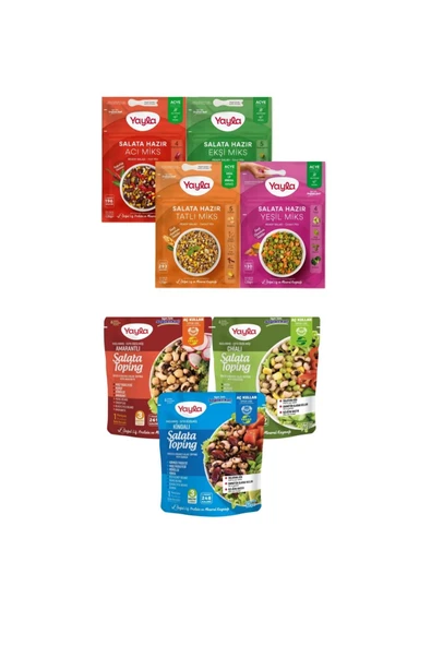 Yayla Salata Hazır Miks+Salata Toping 7'li Karma Paket ürün görseli 1