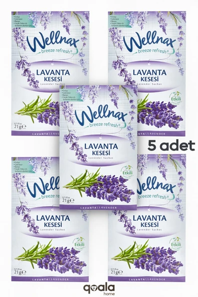 Wellnax ( 5 ADET ) LAVANTA KESESİ | Dolap Ve Çekmece Kokusu | Rutubet Önleyici Kese, Askılı Dolap Kokusu ürün görseli 1