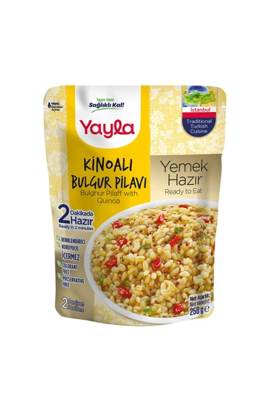 Yayla Yemek Hazır Kinoalı Bulgur Pilavı 250 gr ürün görseli 1