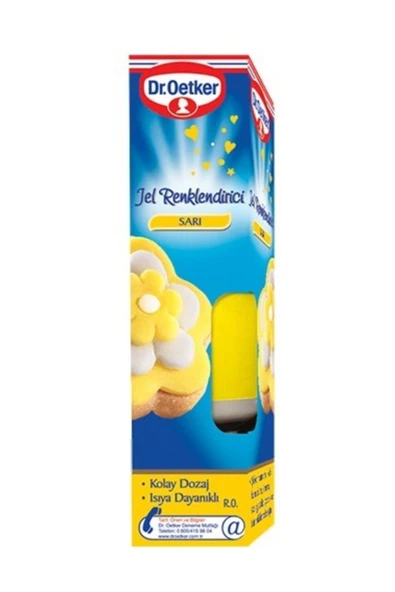 Dr. Oetker Sarı Jel Renklendirici 10 gr ürün görseli 1