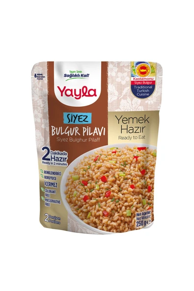 Yayla Yemek Hazır Siyezli Bulgur Pilavı 250 gr ürün görseli 1