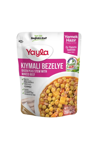 Yayla Yemek Hazır Kıymalı Bezelye 250 gr ürün görseli 1