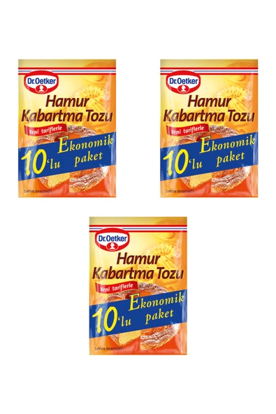 Dr. Oetker Glutensiz Hamur Kabartma Tozu 10'lux3 Adet ürün görseli 1