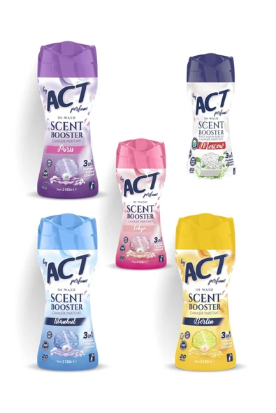 BY ACT Çamaşır Parfümü İstanbul-Belin-Tokyo-Paris-Moscow 5x210 gr ürün görseli 1