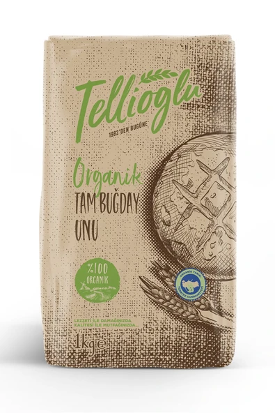 tellioğlu Organik Tam Buğday Unu 1 Kg ürün görseli 1