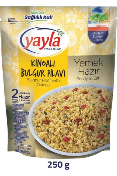 Yayla Hazır Kinoalı Bulgur Pilavı 250 Gr X 12 Adet ürün görseli 1