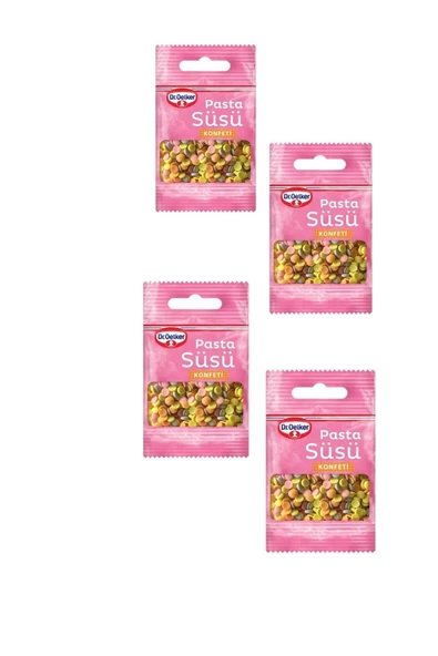 Dr. Oetker Dr Oetker Dekor Süsü 4x10 G. -konfeti- ürün görseli 1