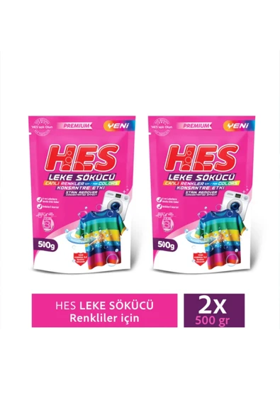 Hes Leke Sökücü Renkliler 500Grx2 Adet ürün görseli 1
