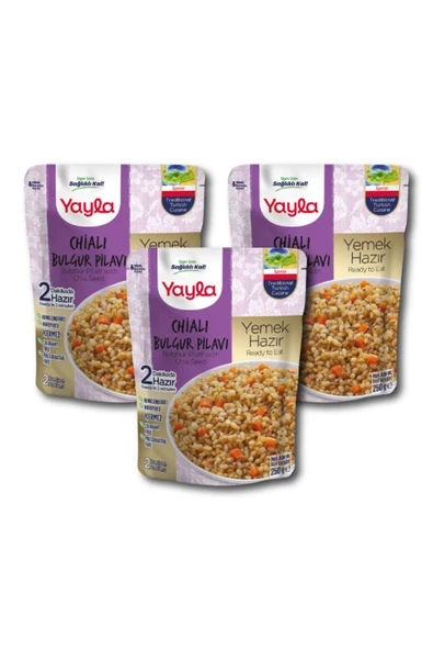 Yayla Yemek Hazır Chialı Bulgur Pilavı 250 G X 3 Paket ürün görseli 1