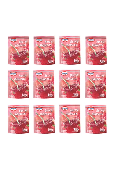 Dr. Oetker Dr Oetker Toz İçecek Berry Hibiscus 90Gr X 12 Adet ürün görseli 1