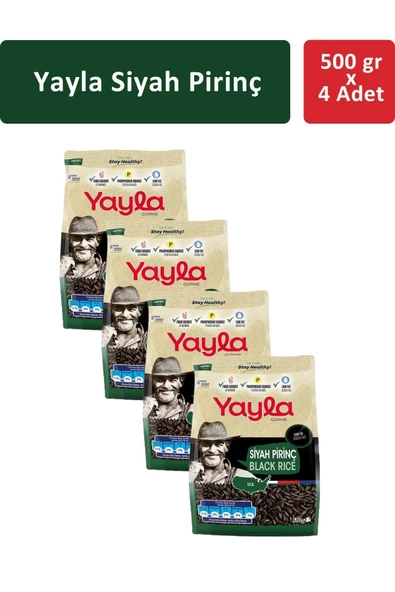 Yayla Siyah Pirinç 500 gr x 4 Adet ürün görseli 1