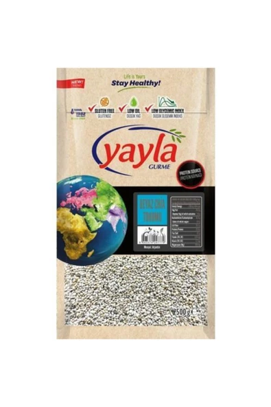 Yayla Gurme Beyaz Chia Tohumu 500 Gr ürün görseli 1