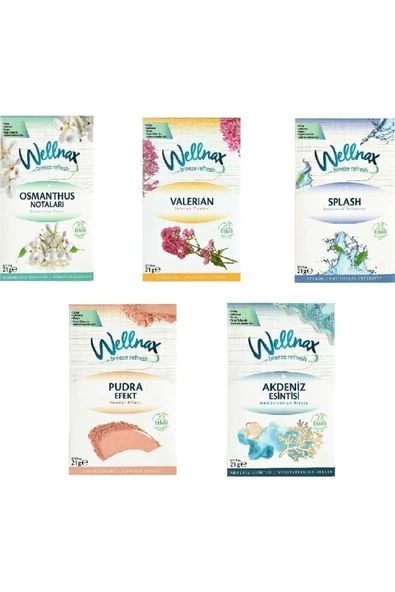 Wellnax Dolap Ve Cekmece Kokusu Mixed 5 Adet ürün görseli 1