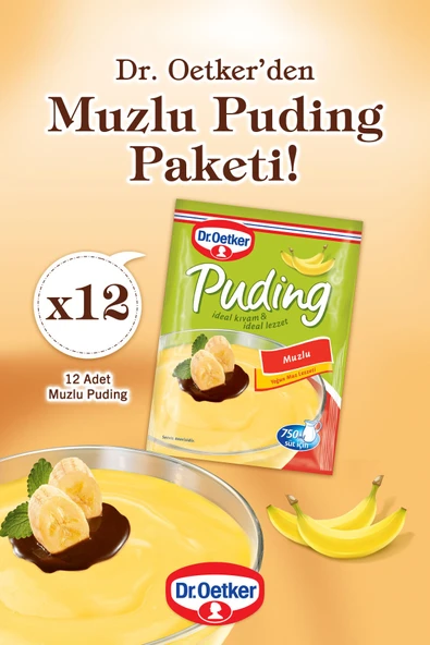 Dr. Oetker Puding Muzlu 12'li ürün görseli 1