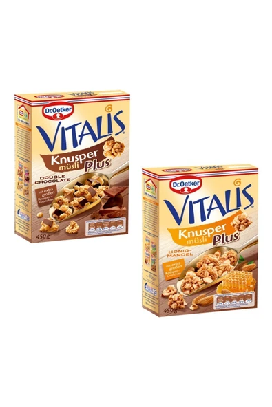 Dr. Oetker Vitalis Çikolatalı - Bal Bademli 2'li Set ürün görseli 1