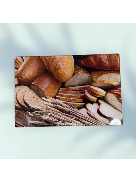 Kosova Ekmek Desenli Cam Kesme Panosu 25x35 cm ürün görseli 1