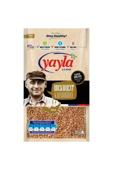 Yayla Gurme Karabuğday Greçka 500 G x 8 Adet (Koli) ürün görseli 1