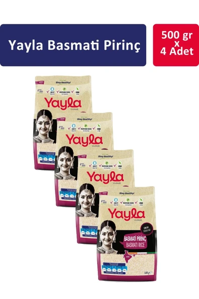 Yayla Basmati Pirinç 500 gr x 4 Adet ürün görseli 1