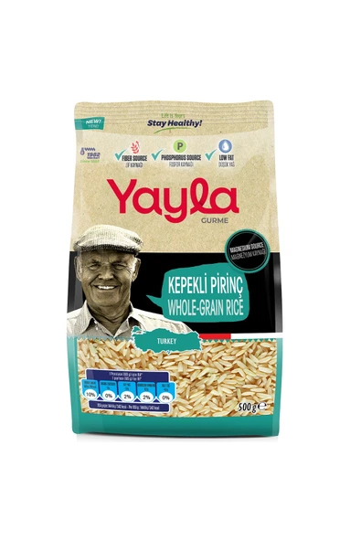 Yayla Gurme Kepekli Pirinç 500 Gr ürün görseli 1