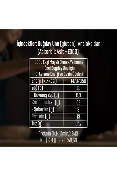 tellioğlu Ekşi Mayalı Ekmek Yapımına Özel Buğday Unu 5Kg - Resim 3