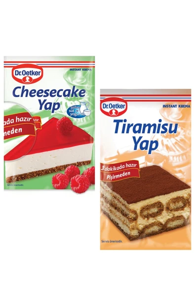 Dr. Oetker Cheesecake Yap 222 Gr+ Tiramisu Yap 127 Gr ürün görseli 1