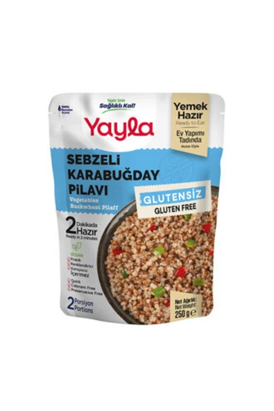 Yayla Glutensiz Sebzeli Karabuğday Pilavı 250 G ( 4 Adet ) ürün görseli 1