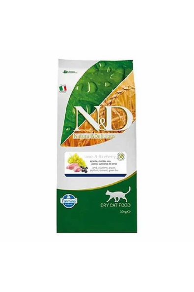 Nd Prime Kuzu & Yaban Mersini Adult Tahılsız Kedi Maması - 10 Kg ürün görseli 1
