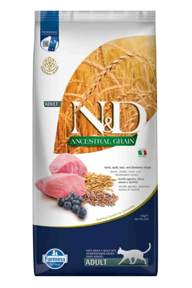 Nd Kuzu & Yaban Mersini Adult Az Tahıllı Kedi Maması - 10 Kg ürün görseli 1