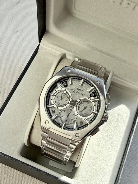 Ferro FM43023AWT-A4 Quartz Çelik Gri Tüm Fonksiyonları  Aktif 42 mm Erkek Kol Saati ürün görseli 1