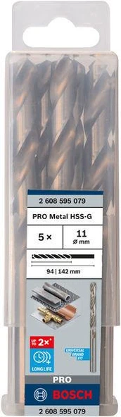 HSS-G Metal Matkap Ucu 11*142 mm 5li ürün görseli 1