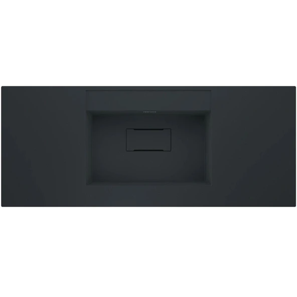 Real Stone Flatstone 70x50 Siyah Etajerli Granit Banyo Lavabosu ürün görseli 1