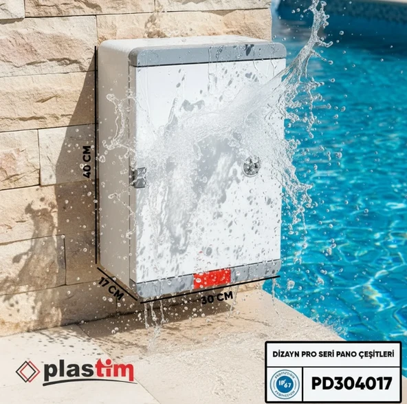 Plastim Pano 30x40x17cm Opak Kapaklı Dizayn Pro Seri IP67 ürün görseli 1