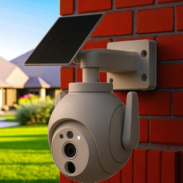 Güneşe Enerjili, Kaliteli Solar Dış Mekan Akıllı Kamera, Arıcı, Çiftçi, Çoban Kamerası, Full HD 3 MP ürün görseli 1