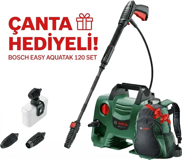Bosch EasyAquatak 120 1500 W Basınçlı Yıkama Mak. + HEDİYELİ ürün görseli 1