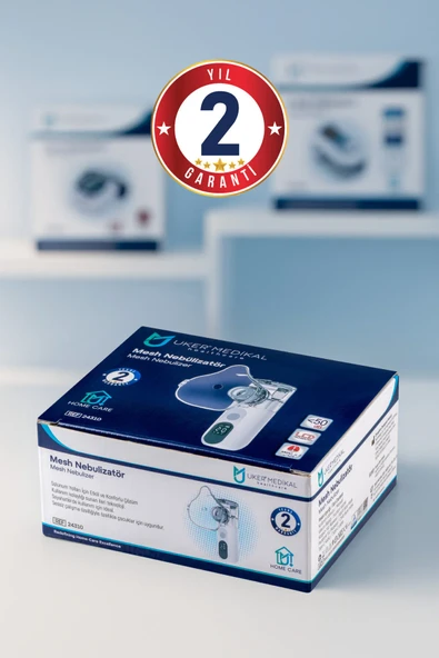 UKER Dijital Ekranlı Sessiz Mesh Nebulizer  CE & TÜV Onaylı, ÜTS Kayıtlı, Şarjlı, Çocuk ve Yetişkin Kullanımına Uygun ürün görseli 1