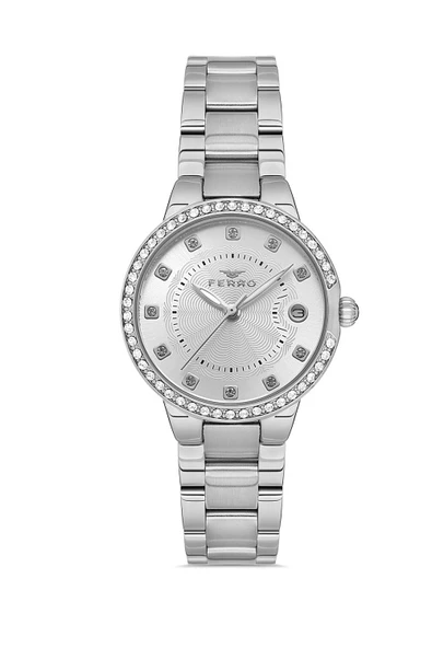 Ferro FL21349A-A Quartz Çelik Gri 32 mm Kadın Kol Saati ürün görseli 1